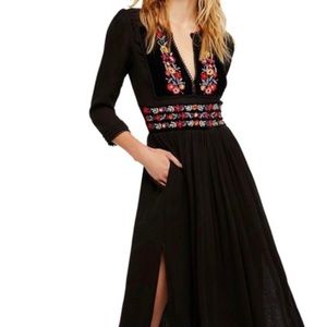 Free People Floral Midi Dress